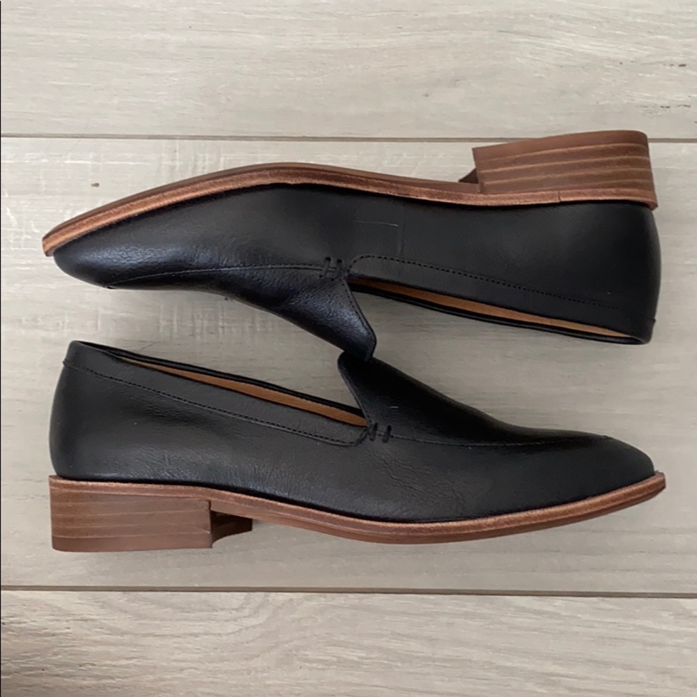 Madewell Black Leather Loafers